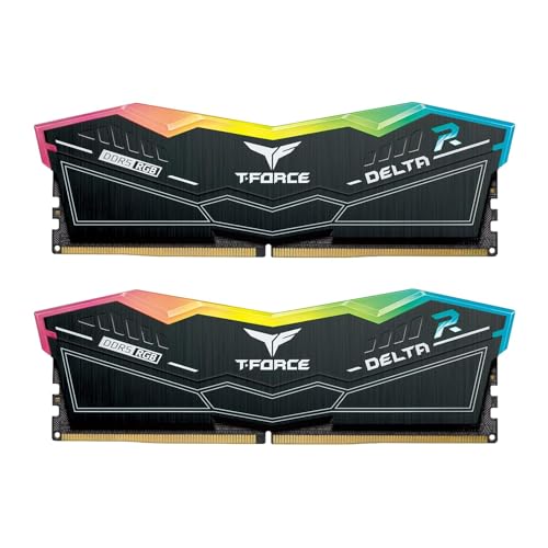TeamGroup T-Force Delta RGB 2x32GB 5600MHz (5600MT/s) CL36 Black 64GB DDR5 RAM Kit, Desktop Gaming Memory, Metal Heatsink, ARGB Sync, ECC, XMP 3.0/EXPO, For Intel/AMD CPU, High Performance Low Latency (B0D81HYKYY) Amazon Price History, Amazon Price Tracker