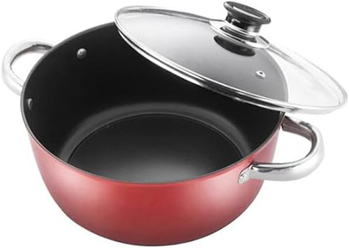 Miniatura 4 de ZLXDP - Olla antiadherente para el hogar juego de 2 piezas sartén para freír olla de leche olla de inducción de regalo olla universal