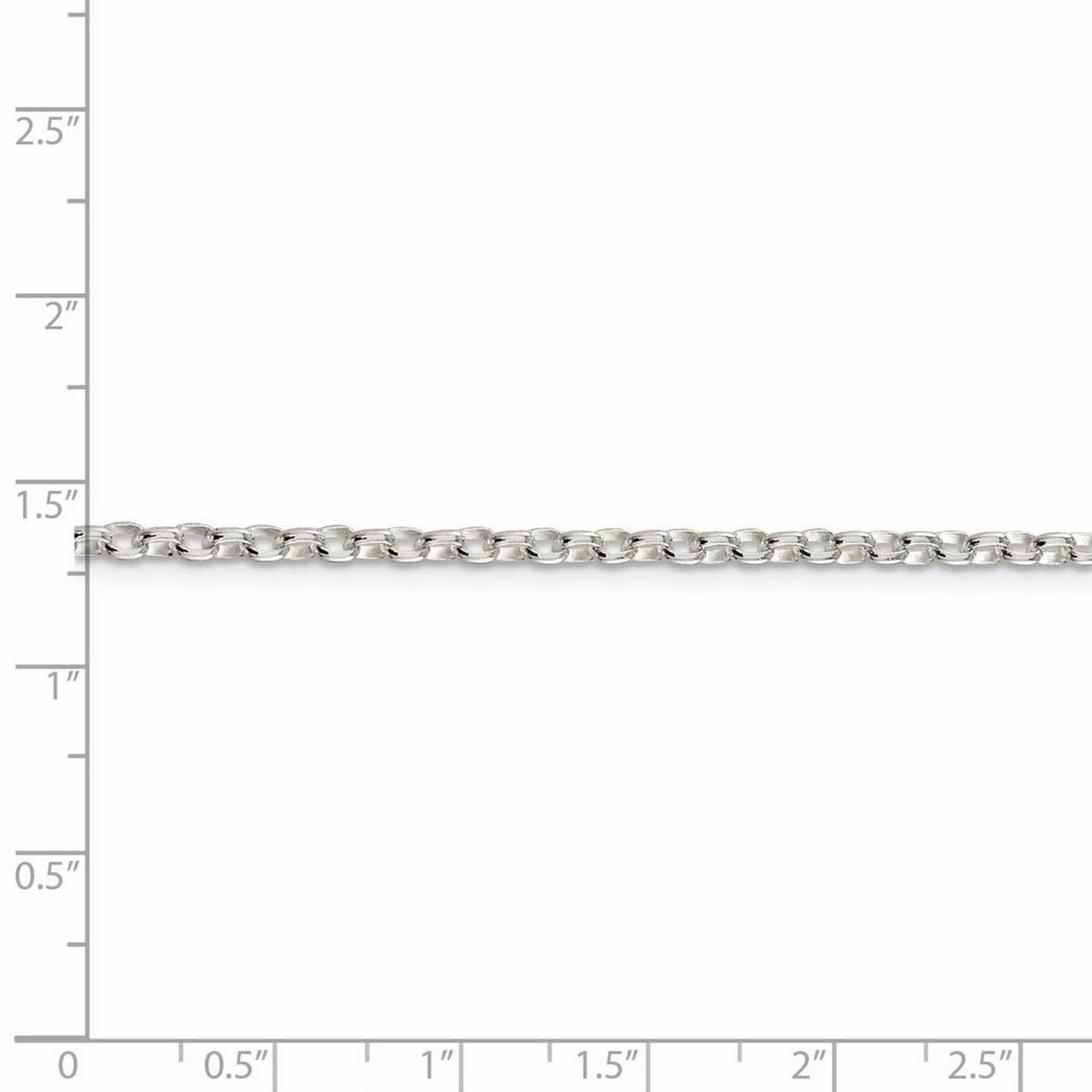 Federring aus 925er Sterlingsilber, 2,75 mm, oval, Geschenk für Mama