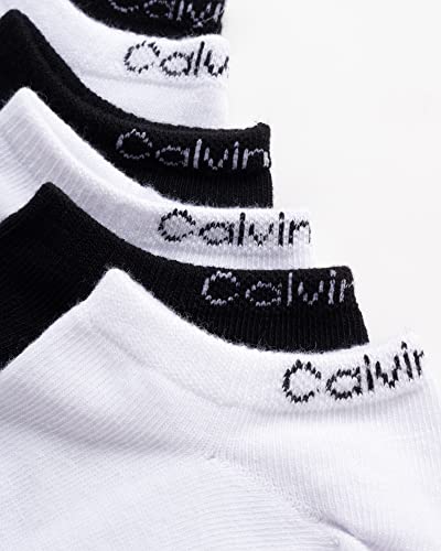Image of Calvin Klein Womens No Show Socks - 6 Pack Non Slip Heel Lightweight Cotton Blend Low Cut Invisible Socks for Women