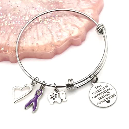 You Might Not Remember But I will Never Forget Dementia Awareness Charm Bracelet4