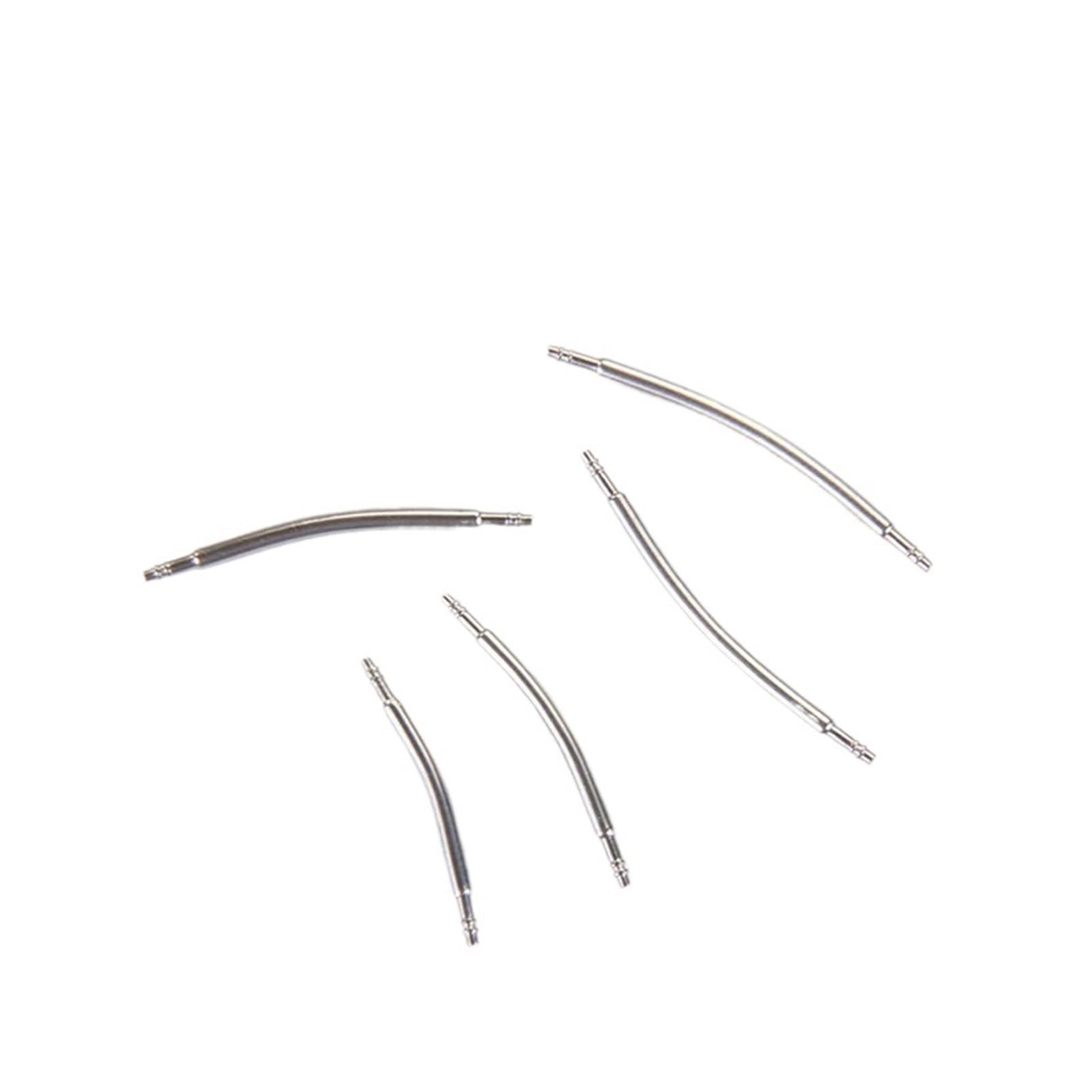 FDCSKINX 10PCS Curved Spring Bar Dia 1.5mm .8mm Watch Strap Link Pins fits Width 16mm-24mm 316L Stainless Steel Links(1.8mm,23mm)
