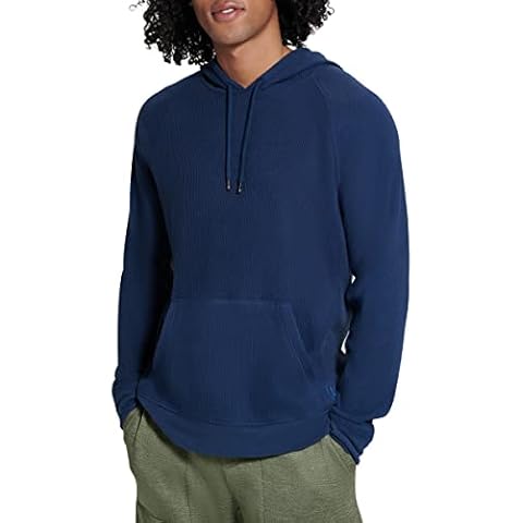 BASS OUTDOOR Men's Pullover Knitted Long Sleeve, for Running, Hiking, Everyday Wear, Dress Blue, M Cover