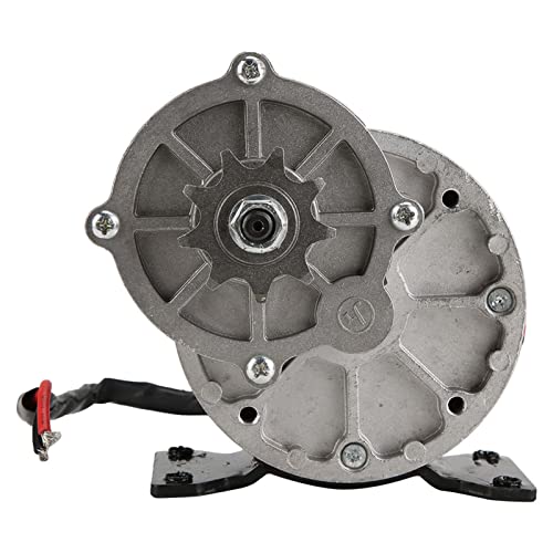Chrees Silnik elektryczny 12 V 250 W z 9-zębową zębatką, szczotkowane silniki prądu stałego, reduktory biegów do skutera E Bike Scooter