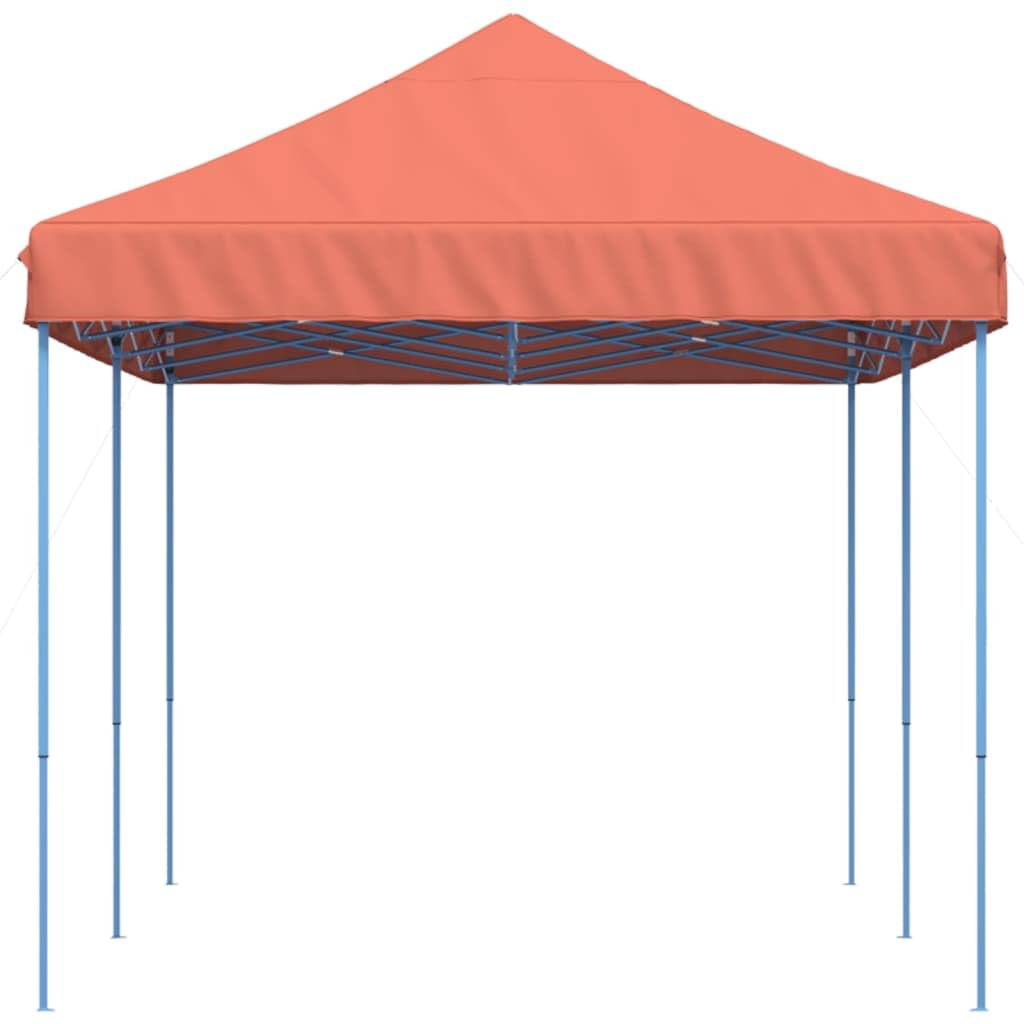 Gazebo da giardino per esterni, tenda pieghevole a scomparsa, in terracotta, 580 x 292 x 315 cm, gazebo per campeggio, matrimoni, feste, mercati, spiaggia