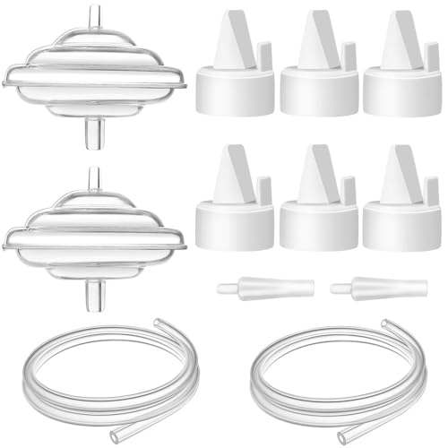 Image of PumpMom-us Breast Pump Parts for Spectra, Duckbill Valve Tubes Backflow Protector Compatible with Spectra S1 S2 9 Plus Synergy Gold, Not Original Pump Parts