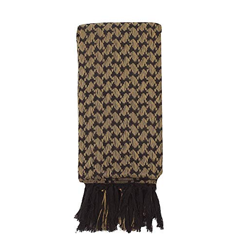 Image of Explore Land Cotton Shemagh Keffiyeh Tactical Desert Scarf Neck Head Wrap with Tassel for Men Women