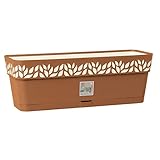 ✅ Blumenkasten 9,5 Liter 50 cm: Farbe: terracotta - 50 x 18 x 17 cm - Gewicht: je ca. 570 g - Robustes Polypropylen, wetterfest und langlebig