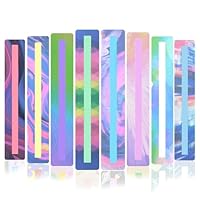 Ymapinc 8Pcs Guided Reading Strips,Dyslexia Aids Reading Trackers for Kids Ruler Bookmarks Line Readers for Students Highlighter Trackers Teacher Education Supplies