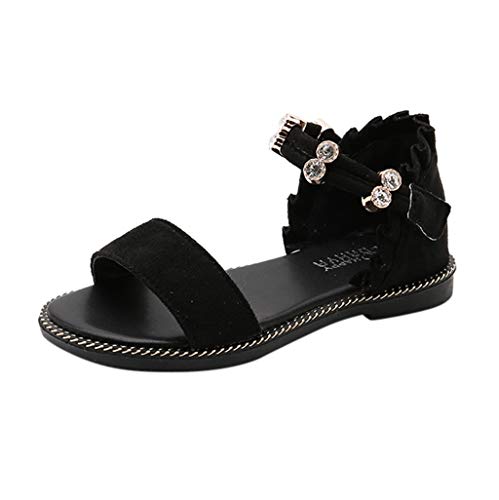 Sandals For Girls Two Years,Sandals For Girls Children Place,Black Sandals For Toddler Girls,Sneakers For Girls White Color,Toddler Boots For Girls Size 4,Black,Recommended Age:4-4.5Years,US:10C