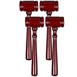 jojofuny 4 Stück Holz Richterhämmer Richterhammer für Glatten Kanten Holz Schlagwerkzeuge zur Hand Augen Koordination