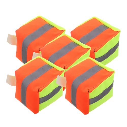 Thickened Canvas Corn Hole Bean Bags 5pcs Reflective Bean Bags with Rice Husk Filling Kids Interactive Toys