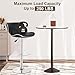 BestOffice Bar Stools Set of 2, Counter Height Adjustable Bar Stools with Back Bar Stool PU Leather Swivel Bar Stool Kitchen Counter Bar Stools Dining Chairs