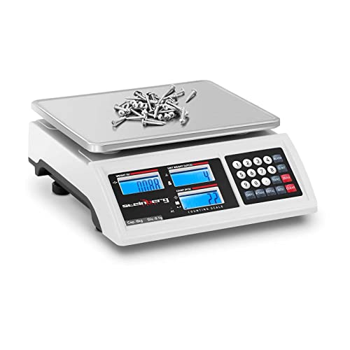 Steinberg Systems Balance Compteuse De Comptage Industrielle Professionnelle Inventaire SBS-ZW-601 (0,5 g à 6 kg, ±0,1 g, Écran LCD, Plateau 22,8x28 cm,...