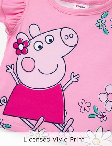 Image of Peppa Pig Toddler Girls Skirt Sets Top Shirt and Skirt for Birthday Party