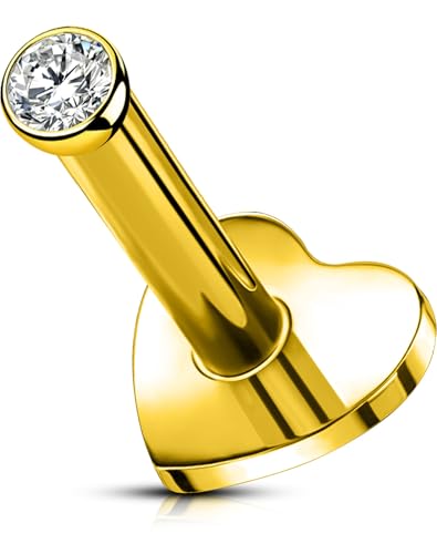 [OUFER Body Piercing] �{�f�B�s�A�X ���u���g�s�A�X�F16G/1.2mm ���b�v�o�[ �����w���b�N�X�X�^�b�h �`�^���� �g���K�X ���h�X�A�����O �j�����p 5-12mm