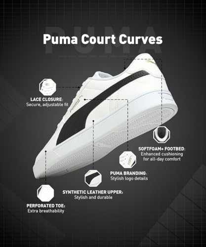 Image of Puma Unisex-Adult Court Curves Sneaker