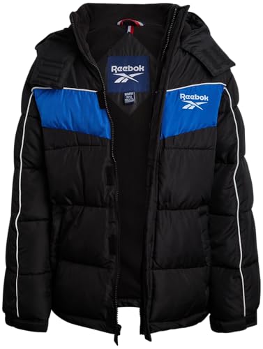 Reebok Boys Puffer Jacket - Heavyweight Water Wind Resistant Polar Fleece Lined Insulated Hooded Boys Winter Coat Outerwear2