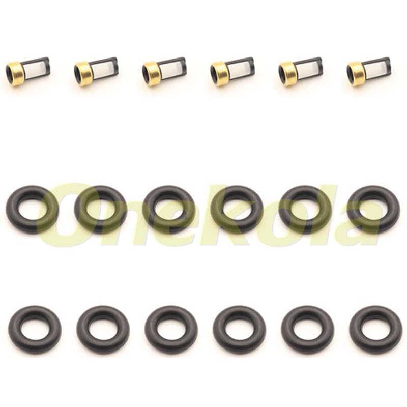 Fuel Injector Service Repair Kit Filters O Rings Seals Grommets for Audi for VW 80 100 A4 A6 A8 for Passat 1.6L 2.6L 2.8 92-01 078133551D - (Color: 20 Piece Set)