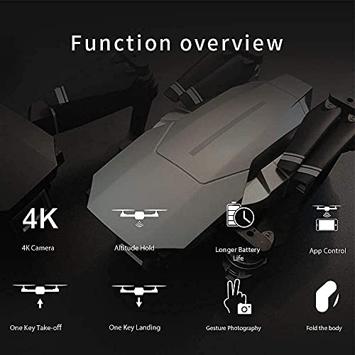 RC Drohne mit Kamera 4K Drohne Dual Kamera RC Quadcopter WiFi FPV Drohne Headless Modus Höhe Halten Geste Foto Track… – Bild 4