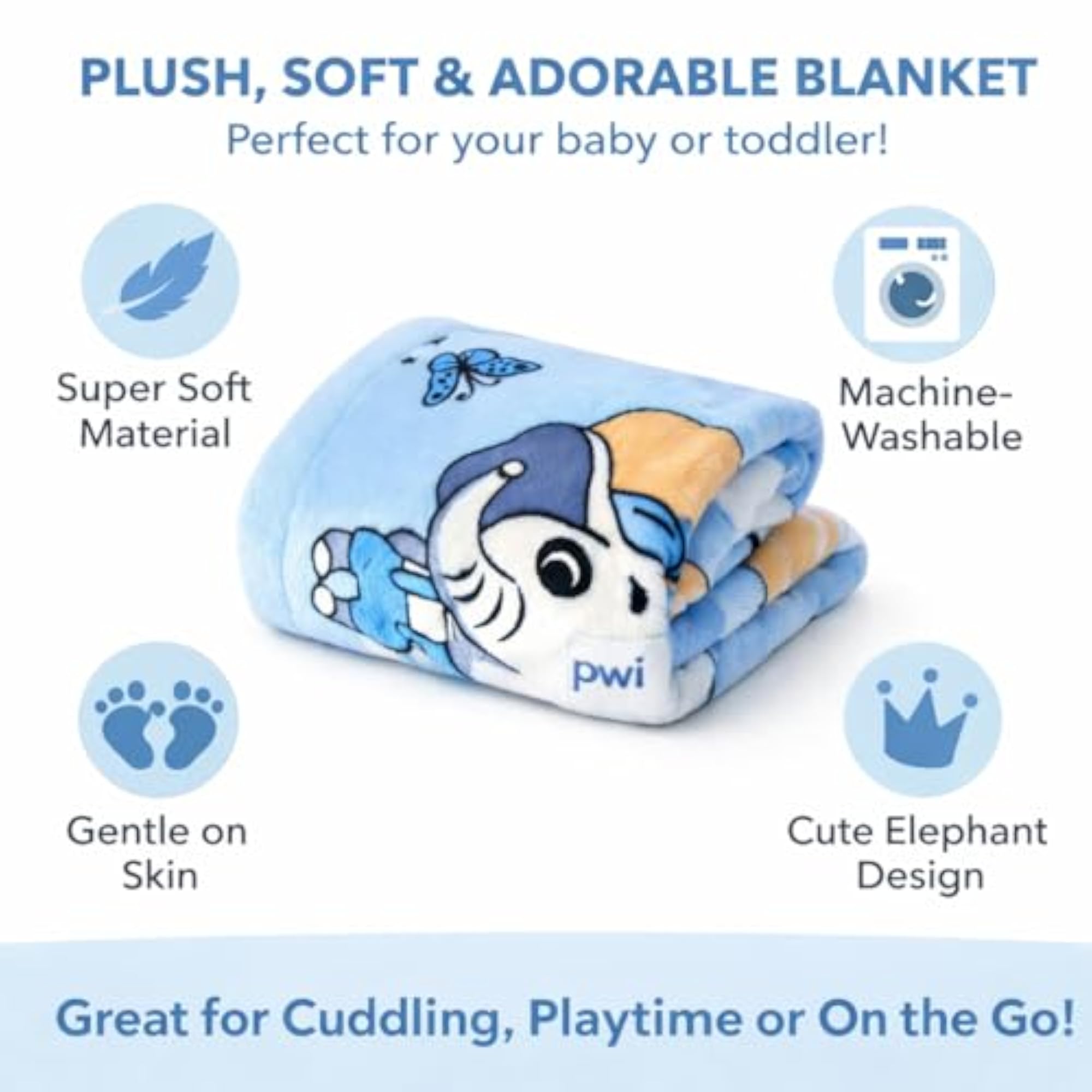 Lightweight Summer Baby Blanket for 0-2 Years, Soft & Breathable