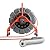 RIDGID 63628 200' Mini SeeSnake Self Leveling TruSense Sewer Camera Reel, Sewer Inspection