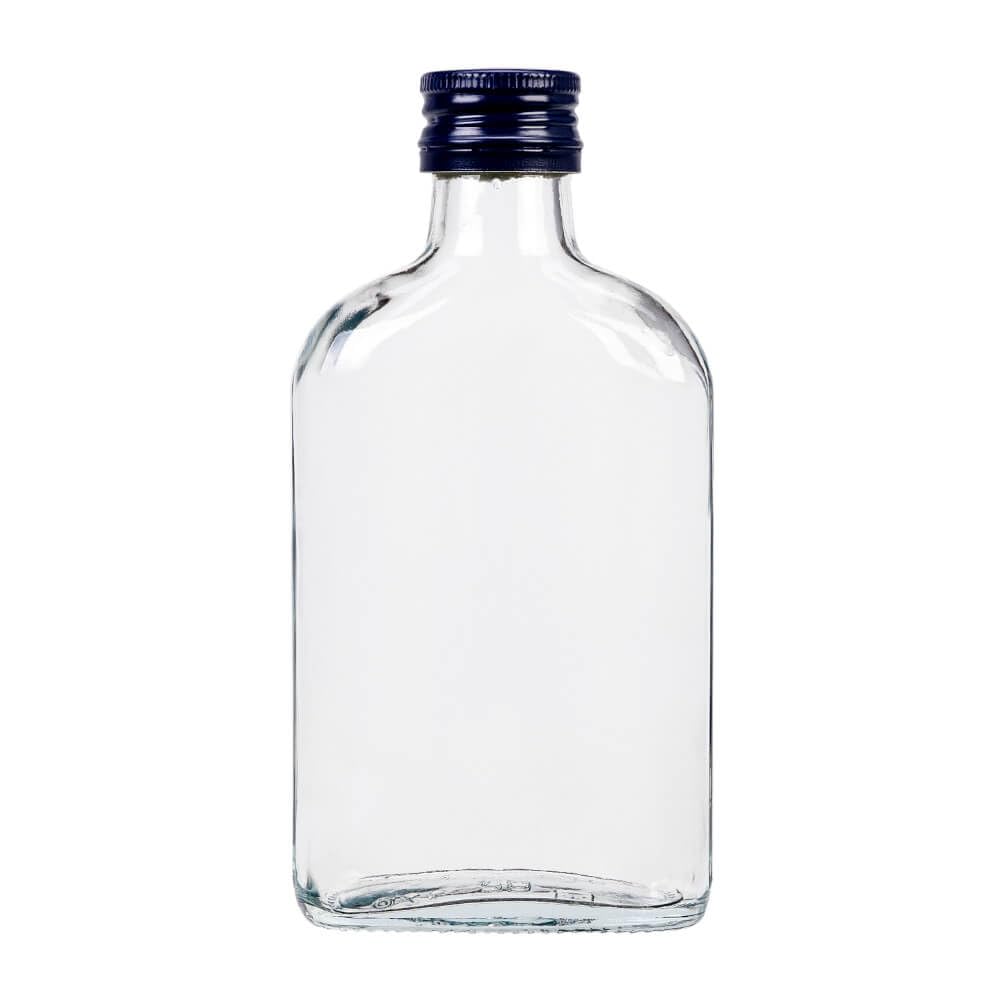 Elegante e moderno set di mini bottiglie di vetro con tappo a vite, adatte per succhi di frutta e bevande ad alto tasso alcolico, 50 pezzi da 200 ml