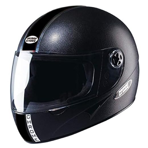 Studds Chrome Economy SUS_CEBFH_BLKL Full Face Helmet (Black, L)