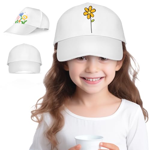 Casquette de baseball en coton blanc lot de 12 chapeaux vierges pour la peinture et le bricolage