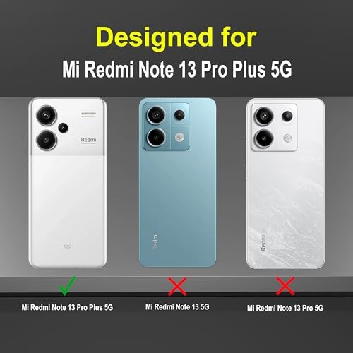 Image of NDCOM for Redmi Note 13 Pro Plus Back Cover | Protective Redmi Note 13 Pro Plus 5G Back Cover | Ring Holder Case