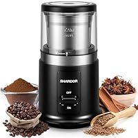 SHARDOR Kaffeemühle Elektrisch, 75g Füllmenge Gewürzmühle mit abnehmbarer Edelstahlschüssel, Coffee Grinder Für Kaffeebohnen, GewüRzen, Getreide, NüSsen Verwendet Werden