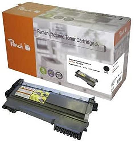 Peach Toner Module Noire, Compatible avec Brother TN-2010