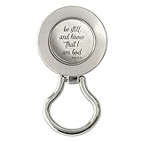 Be Still and Know That I am God Psalm Inspirational Christian Magnetic Metal Eyeglass ID Badge...
