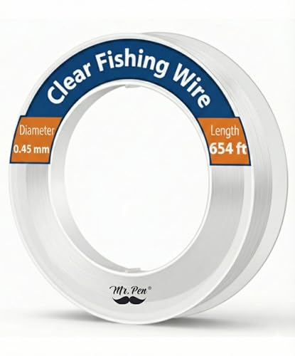 Mr. Pen- Fishing Line Clear, 218 Yard, 1 Pack, Nylon String, Clear Fishing Wire, Fishing String