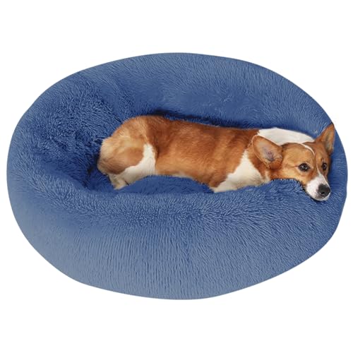Image of JOLLYVOGUE Dog Bed, Calming Anti-Anxiety Large Dog Bed, Fluffy Donut Cushion for Medium and Large Pets (27 inch /30 inch /36 inch)
