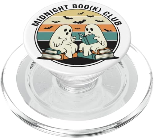 Midnight Boo(k) Club Fantasmi Spettrali Leggere Libri Pipistrelli PopSockets PopGrip per MagSafe