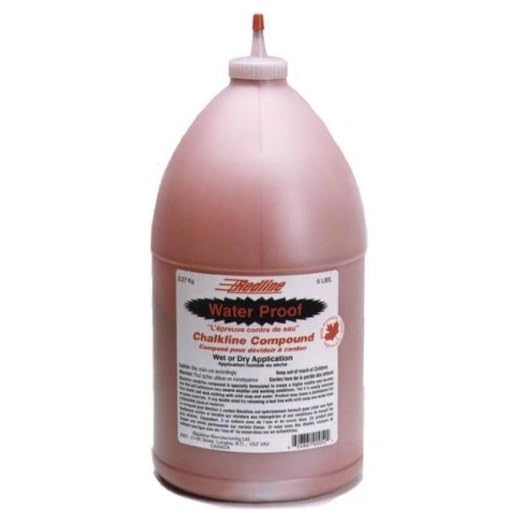 Blackline BL54R Red Water Proof Chalk Line Compound - 5 lb Refill Bottle