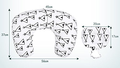 Borje 45° Angle Newborn Breastfeeding Adjustable Pillow for Babies Nursing Baby Lounger - Thumbnail 5