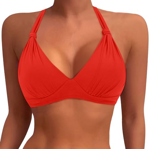 Haut de bikini grande taille vert kaki XXL pour grande poitrine
