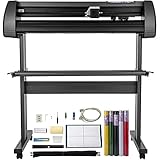 VEVOR Off-line Vinyl Cutter Machine 870mm Vinyl Printer U-Disk, 34 inch Plotter Printer with Accessories & Floor Stand Vinyl Cutting Machine Adjustable Force and Speed for Sign Making Plotter Cutter