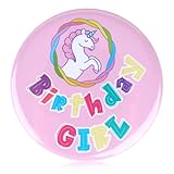 Geburtstagsbrosche Pin, Cartoon Birthday Boy Girl Weißblech Badge Pins Kreative Cartoon Brosche Pins Kostüm Zubehör für Geburtstagsparty (Stil C)