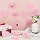 SOFPLATE Große Rosa Herzförmige Papierausschnitte Papierherzen Ausschnitte Pinnwand Mit Rundem Doppelseitigem Klebeband Für Valentinstag DIY Bastelprojekte Pinnwand Party Heimwanddekoration