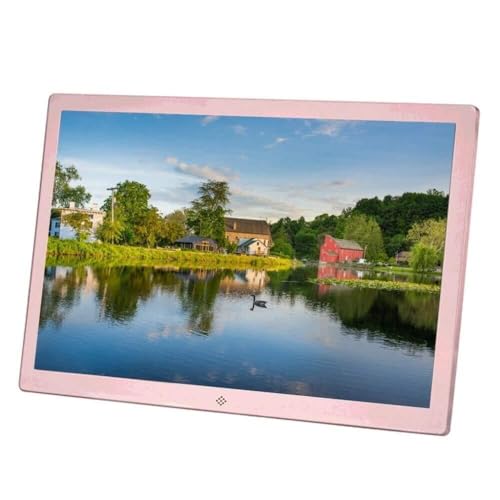 CUTPOIY 17-Inch Digital Photo Frame Black FHD 1400x900 IPS Display 1080P Video USB SD HDMI Input Plug & Play, Copper