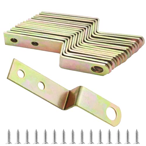 Supports d'étagère en Z et connecteurs de meuble en métal 12 mm avec vis