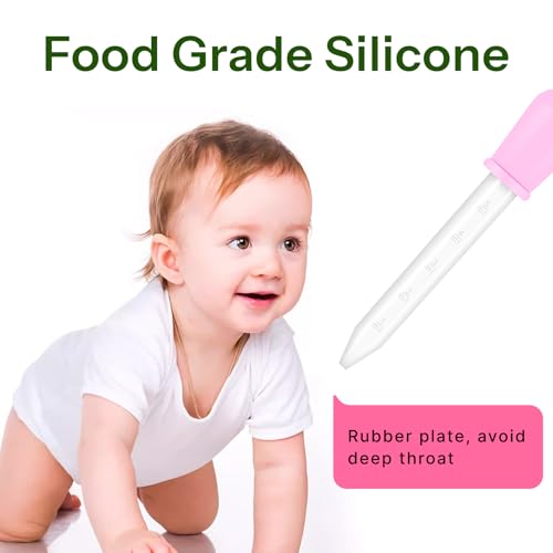 Silikon Pipetten für Kinder, 12er Set 5ml Flüssigkeitstropfer mit 1 Reinigungsbürste, BPA-frei, 12 Farben, Ideal für Süßigkeitenformen, Babyernährung und Laboreinsatz tropfer