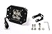 Southern Truck 79910 3" x 3" 16W Square Flush Mount LED Light (Spot Beam DT Harness 79900/1,440 Lumens)