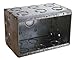 Electrical Box,Masonry,67.3 cu. in,3 Gang