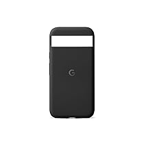 Google Cover per Pixel 8a, Silicone resistente e antimacchia, Cover per smartphone Android, Nero ossidiana