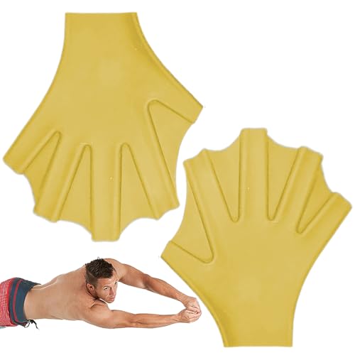 Zuasdvnk Pades de baño, paletas de baño para Manos | Guantes de Silicona de natación Web - Paldas de Mano de Pato de Pato portátil Anti-Deslizamiento para Equipos para la Competencia de Entrenamiento