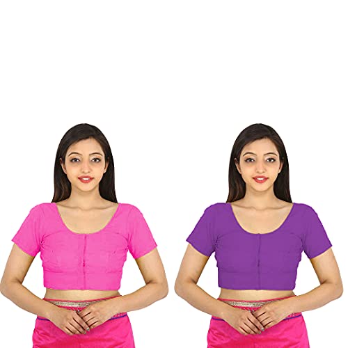 Image of Namita Women's Rubia Cotton Solid Half Sleeve Blouse